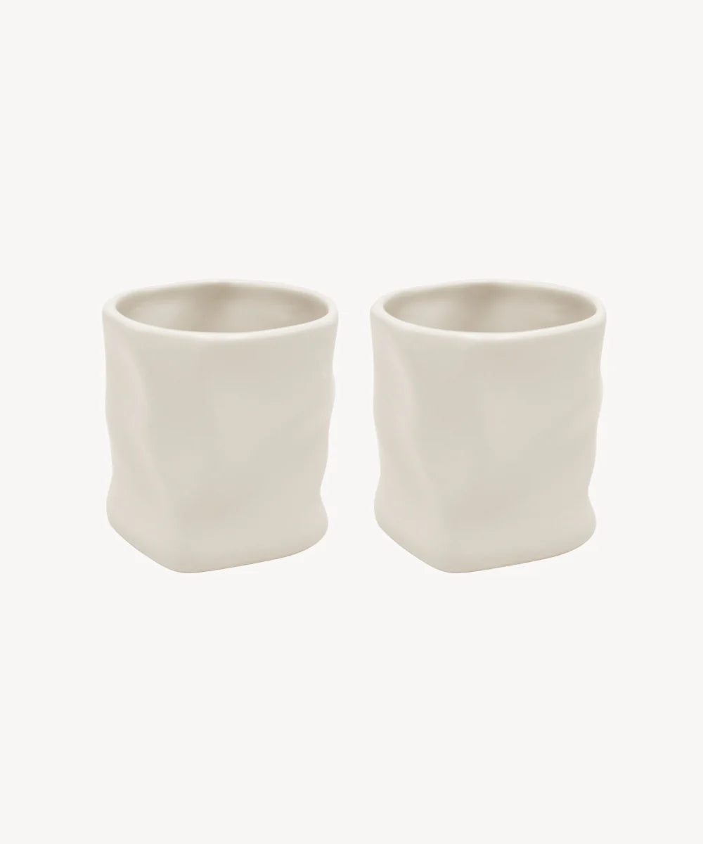„Diamond“ Keramik Becher Beige