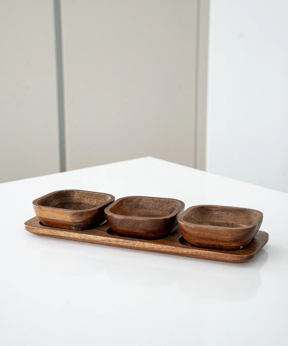 Akazie Element Schalen Set