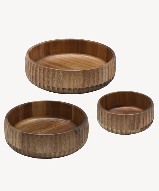 Akazie Stripe Bowl 3er Set