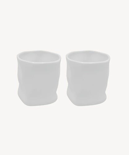 „Diamond“ Keramik Becher Weiß