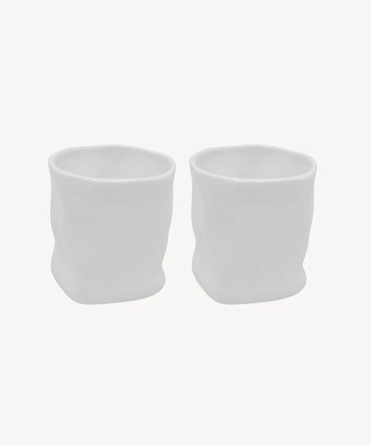 „Diamond“ Keramik Becher Weiß