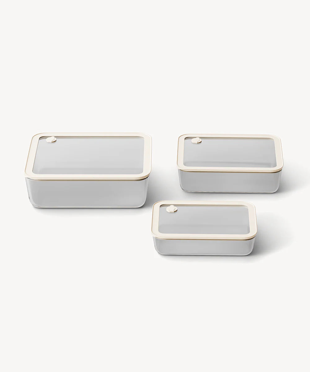 Frischhaltedose 3-teilig Rechteck