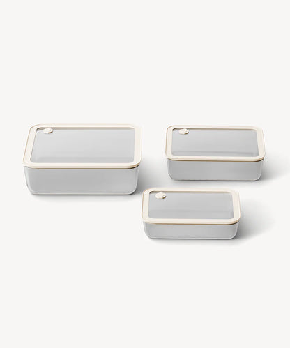 Frischhaltedose 3-teilig Rechteck