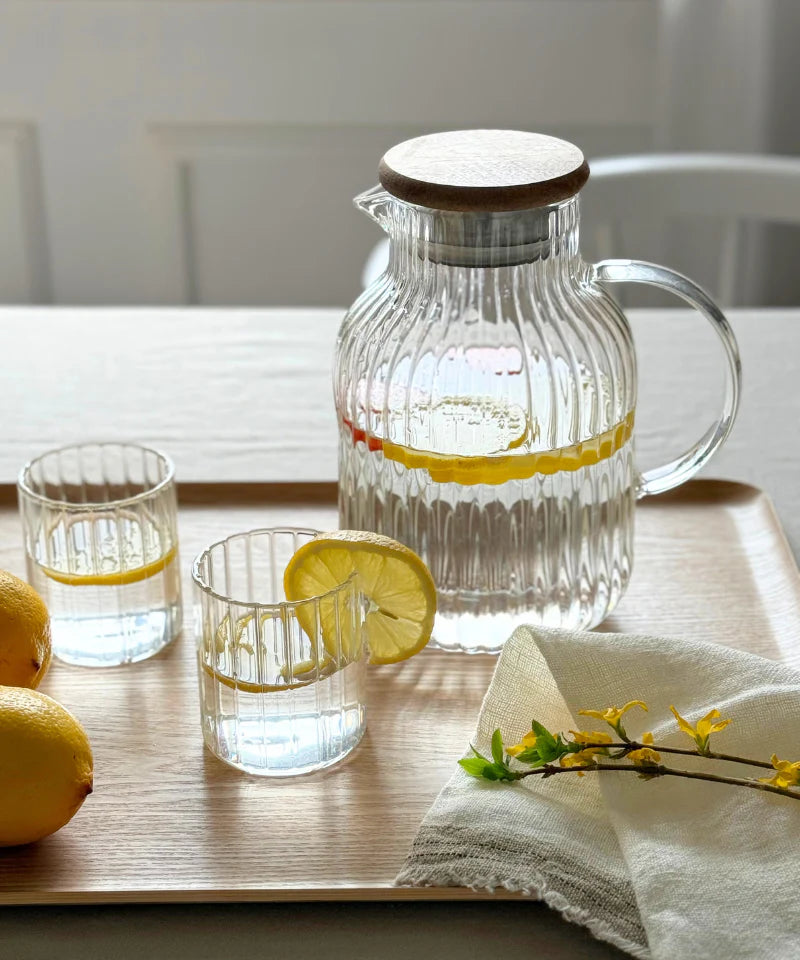 Relief Glaskaraffe / 1500ml