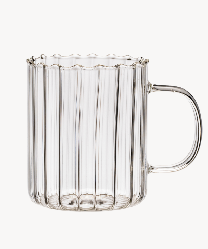 Riffle Cup Borosilikatglas 2er set / 350ml