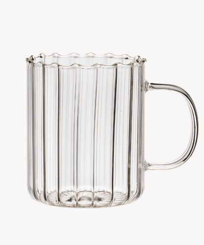 Riffle Cup Borosilikatglas 2er set / 350ml