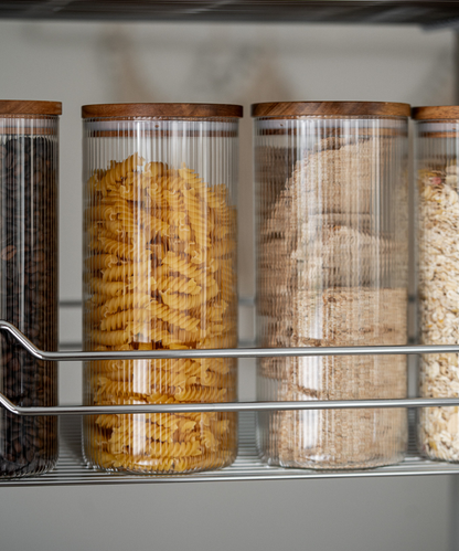 Vorratsgläser Akazie Stripe bundles