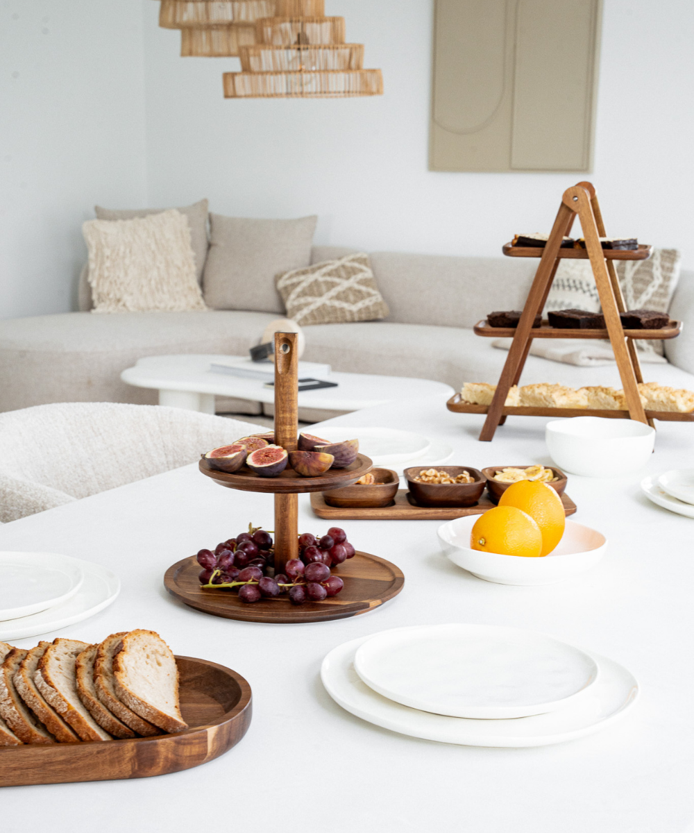 Akazie Lumo Tablett Oval