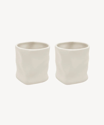 „Diamond“ Keramik Becher Beige