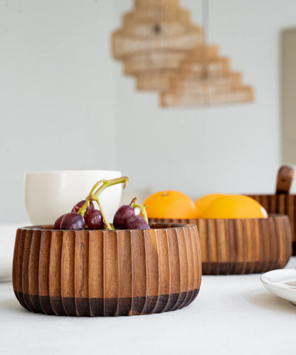 Akazie Stripe Bowl 3er Set