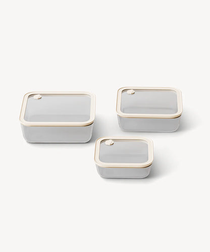 Frischhaltedose 3-teilig Quadratisch