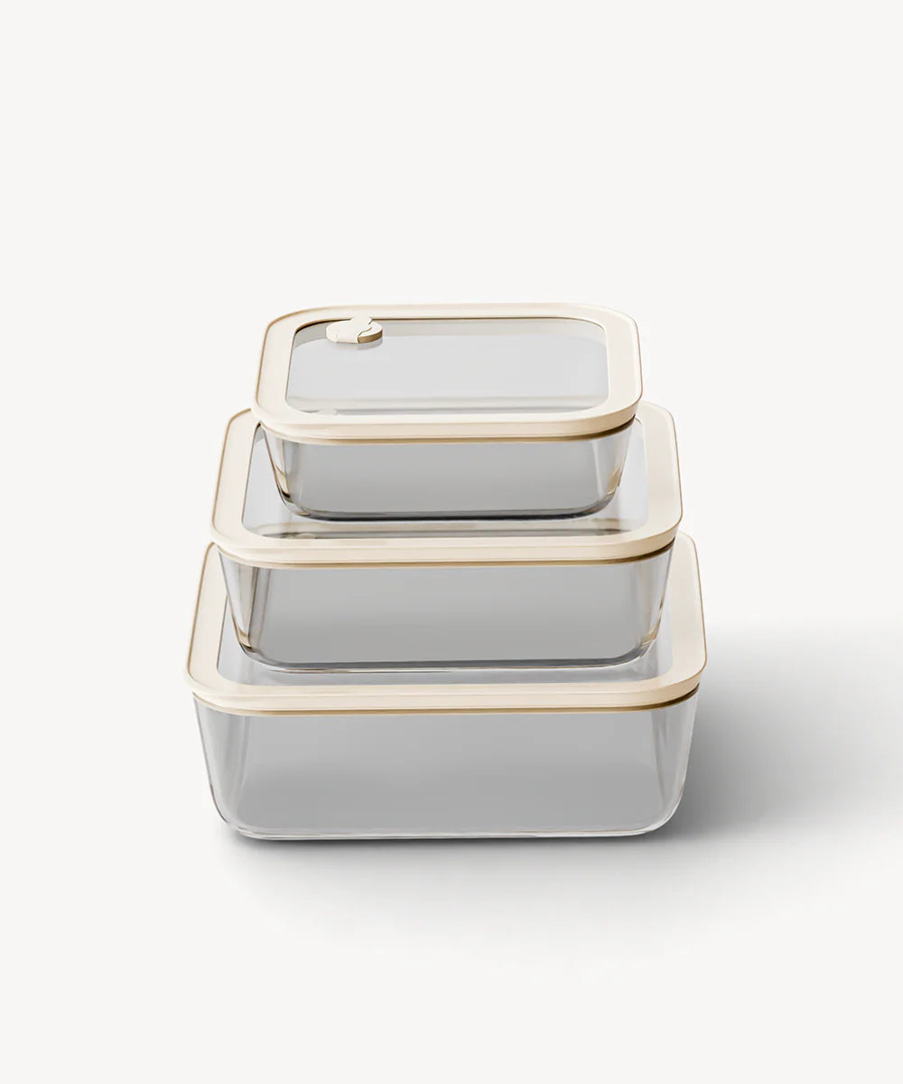 Frischhaltedose 3-teilig Quadratisch