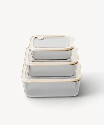 Frischhaltedose 3-teilig Quadratisch
