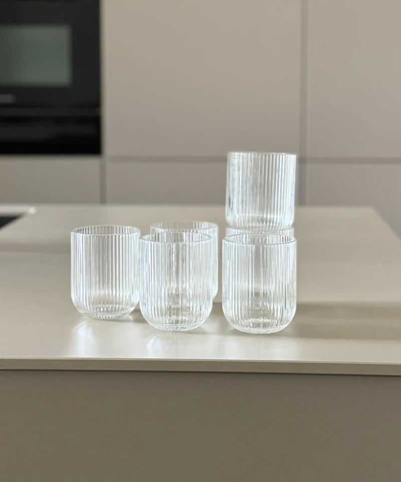 Relief Crystal Glas 2er Set / 280 ml